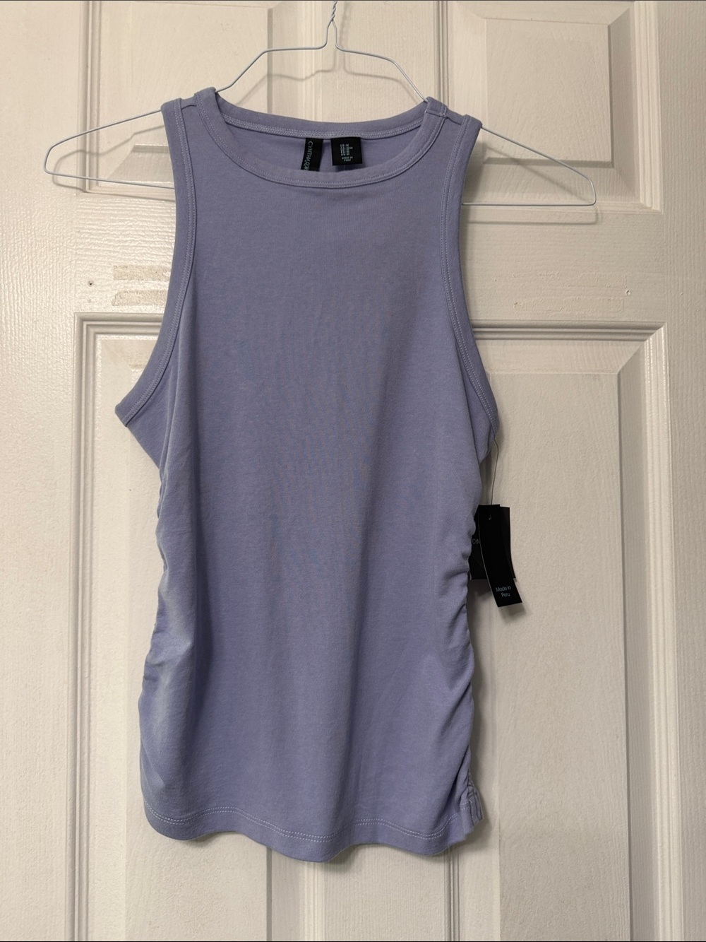 NWT Cynthia Rowley Lavender Ribbed Tank Top - Women's Sleeveless Medium